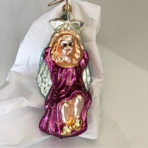 Angel Hanging on a Star Ornament by Christopher Radko